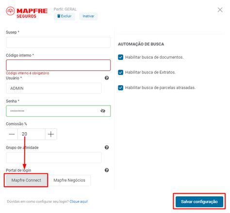 segfy login|mapfre connect corretor.